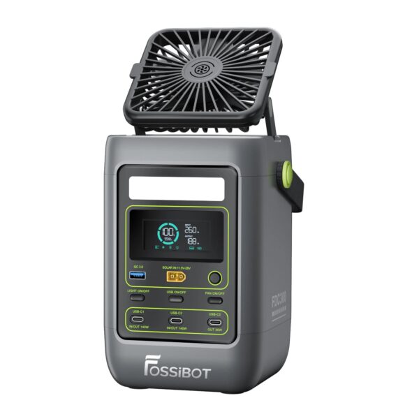 FOSSiBOT FDC300 — USB/DC 288 Wh FOSSiBOT FDC300 + pannello solare 100 W
