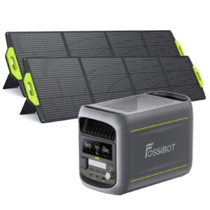 FOSSiBOT F1800 + 2 × 200 W pannelli solari