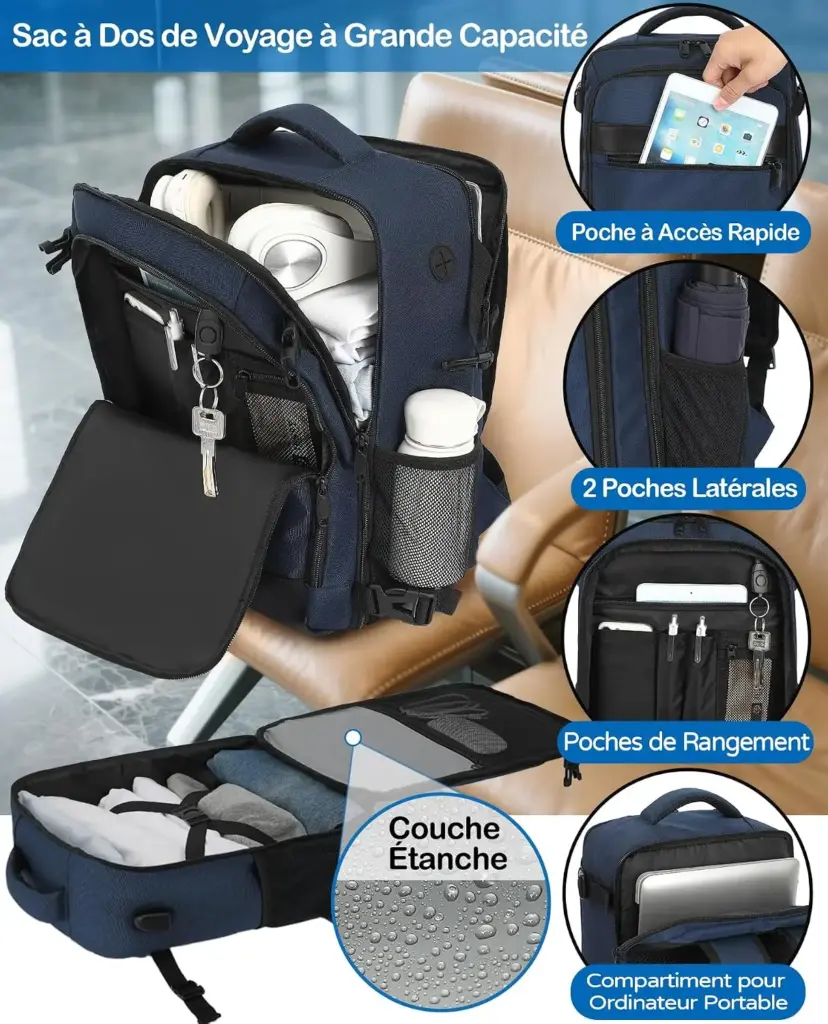 KLOSTAIN Premium 24 L 40 x 30 x 20 cm — azul marino — Todas las características