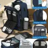 klostain-sac-dos-cabine-40x20x25-20l-bleu-profond-4 Sac à dos cabine KLOSTAIN 40x20x25 cm 20L – Bleu Profond