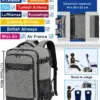 klostain-sac-dos-cabine-40x20x25-20l-gris-2 Sac à dos cabine KLOSTAIN 40x20x25 cm 20L – Gris