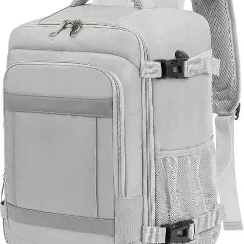 klostain-sac-dos-cabine-40x20x25-20l-gris-clair-1 Sac à dos cabine KLOSTAIN 40x20x25 cm 20L – Gris Clair