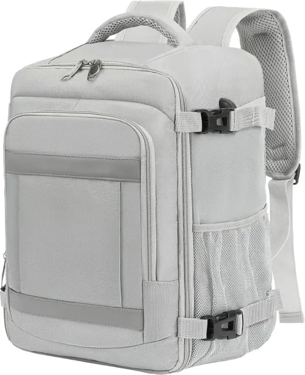 klostain-sac-dos-cabine-40x20x25-20l-gris-clair-1 Sac à dos cabine KLOSTAIN 40x20x25 cm 20L – Gris Clair