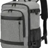 klostain-sac-dos-cabine-40x20x25-20l-gris-melange-clair-1 Sac à dos cabine KLOSTAIN 40x20x25 cm 20L – Gris Mélangé Clair