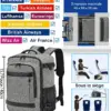 klostain-sac-dos-cabine-40x20x25-20l-gris-melange-clair-2 Sac à dos cabine KLOSTAIN 40x20x25 cm 20L – Gris Mélangé Clair