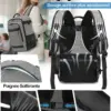 klostain-sac-dos-cabine-40x20x25-20l-gris-melange-clair-5 Sac à dos cabine KLOSTAIN 40x20x25 cm 20L – Gris Mélangé Clair