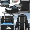 klostain-sac-dos-cabine-40x20x25-20l-noir-3 Sac à dos cabine KLOSTAIN 40x20x25 cm 20L – Noir