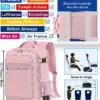 klostain-sac-dos-cabine-40x20x25-20l-rose-2-1 Sac à dos cabine KLOSTAIN 40x20x25 cm 20L – Rose