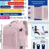 klostain-sac-dos-cabine-40x20x25-20l-rose-2 Sac à dos cabine KLOSTAIN 40x20x25 cm 20L – Rose
