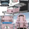 klostain-sac-dos-cabine-40x20x25-20l-rose-3 Sac à dos cabine KLOSTAIN 40x20x25 cm 20L – Rose