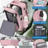 klostain-sac-dos-cabine-40x20x25-20l-rose-4-1 Sac à dos cabine KLOSTAIN 40x20x25 cm 20L – Rose