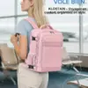 klostain-sac-dos-cabine-40x20x25-20l-rose-6-1 Sac à dos cabine KLOSTAIN 40x20x25 cm 20L – Rose