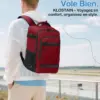 klostain-sac-dos-cabine-40x20x25-20l-rouge-profond-6 Sac à dos cabine KLOSTAIN 40x20x25 cm 20L – Rouge Profond