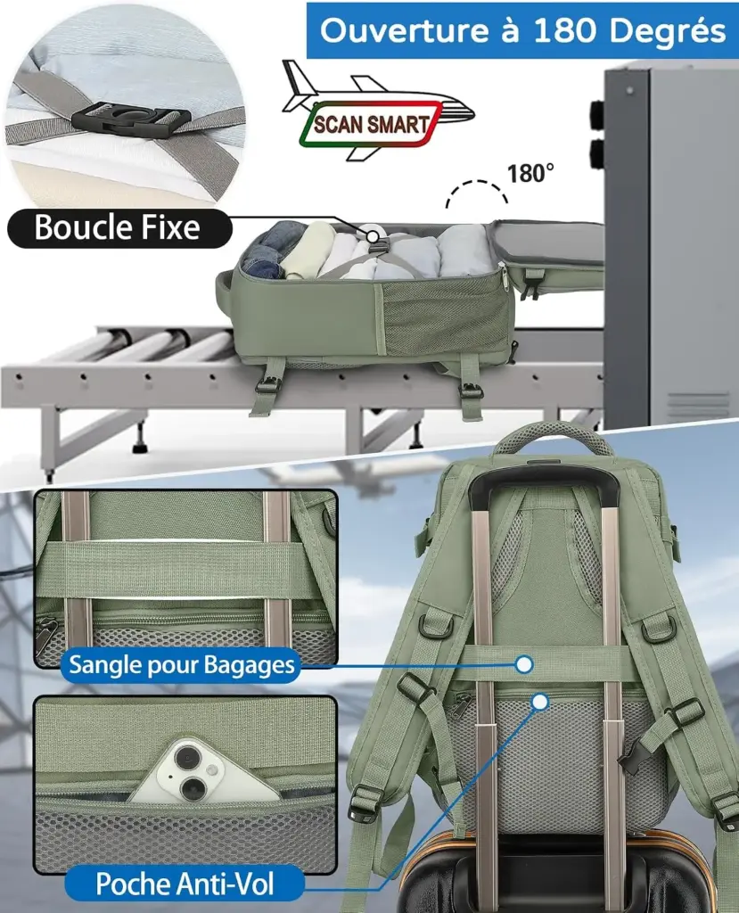 KLOSTAIN Premium 24 L 40 x 30 x 20 cm — vert sauge — Une organisation qui tient sur la durée