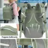 klostain-sac-dos-cabine-40x20x25-20l-vert-5-1 Sac à dos cabine KLOSTAIN 40x20x25 cm 20L – Vert