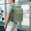 klostain-sac-dos-cabine-40x20x25-20l-vert-6-1 Sac à dos cabine KLOSTAIN 40x20x25 cm 20L – Vert