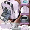 klostain-sac-dos-cabine-40x20x25-20l-violet-clair-4-1 Sac à dos cabine KLOSTAIN 40x20x25 cm 20L – Violet Clair