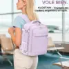 klostain-sac-dos-cabine-40x20x25-20l-violet-clair-6-1 Sac à dos cabine KLOSTAIN 40x20x25 cm 20L – Violet Clair
