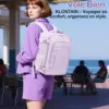 klostain-sac-dos-cabine-40x20x25-20l-violet-clair-6 Sac à dos cabine KLOSTAIN 40x20x25 cm 20L – Violet Clair