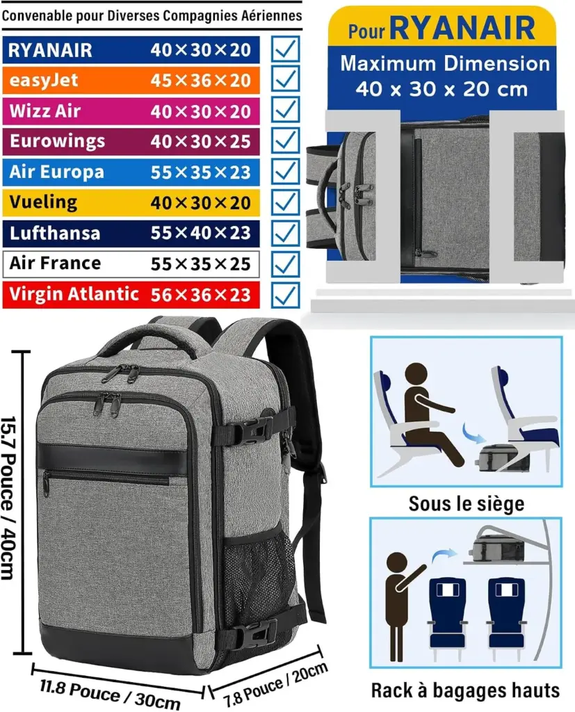 KLOSTAIN Premium 24 L 40 x 30 x 20 cm — grey — Every centimetre of the free allowance