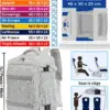 klostain-sac-dos-cabine-40x30x20-24l-gris-clair-2 Sac à dos cabine KLOSTAIN 40x30x20 cm 24L – Gris Clair