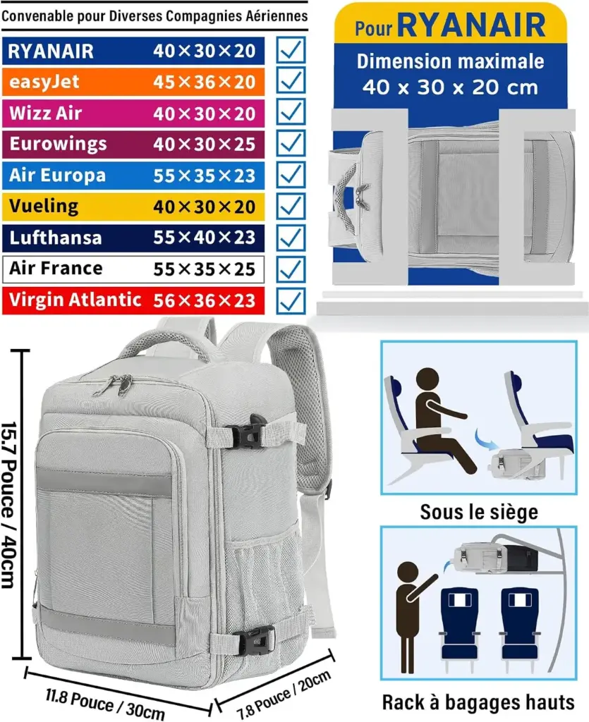 KLOSTAIN 24 L 40 x 30 x 20 cm — light grey — Every centimetre of the free allowance