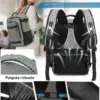 klostain-sac-dos-cabine-40x30x20-24l-gris-melange-clair-5 Sac à dos cabine KLOSTAIN 40x30x20 cm 24L – Gris Mélangé Clair