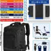 klostain-sac-dos-cabine-40x30x20-24l-noir-2 Sac à dos cabine KLOSTAIN 40x30x20 cm 24L – Noir