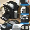 klostain-sac-dos-cabine-40x30x20-24l-noir-4 Sac à dos cabine KLOSTAIN 40x30x20 cm 24L – Noir