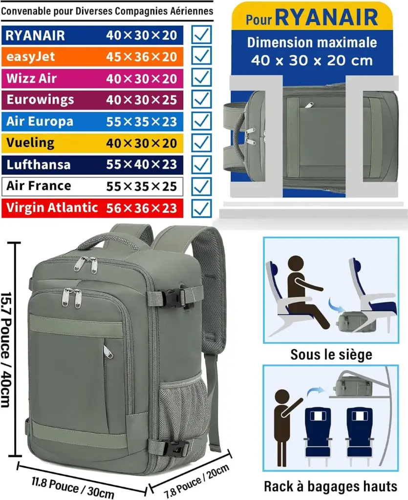 KLOSTAIN 24 L 40 x 30 x 20 cm — sage green — Every centimetre of the free allowance