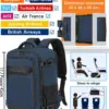klostain-sac-dos-cabine-45x36x20-30l-bleu-profond-2-1 Sac à dos cabine KLOSTAIN 45x36x20 cm 30L – Bleu Profond
