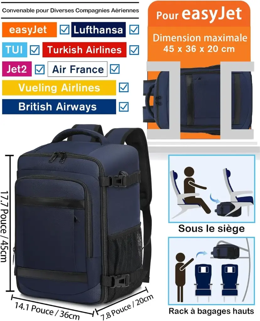 KLOSTAIN 30 L 45 x 36 x 20 cm — navy blue — The most generous free allowance