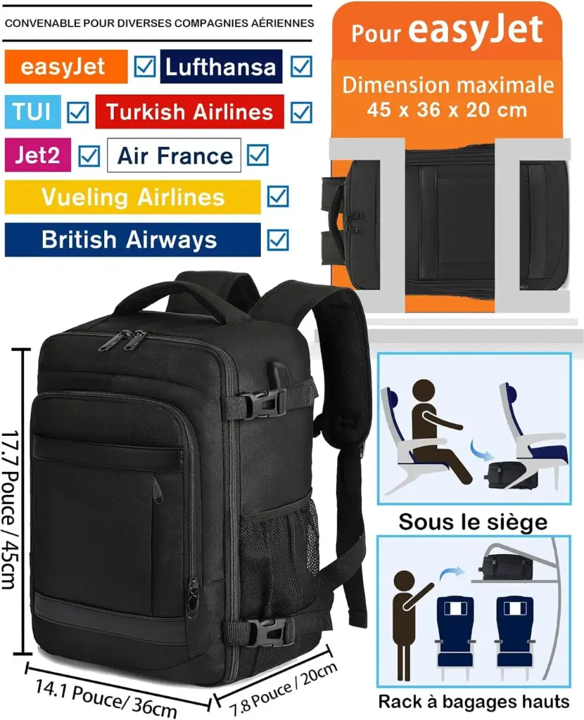 KLOSTAIN 30 L 45 x 36 x 20 cm — black — The most generous free allowance