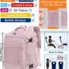 klostain-sac-dos-cabine-45x36x20-30l-rose-2 Sac à dos cabine KLOSTAIN 45x36x20 cm 30L – Rose