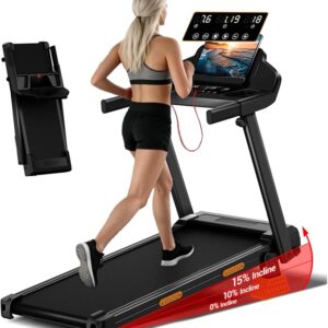 Lontek Laufband klappbar 12 km/h mit Steigung — B0HB4SCF4M