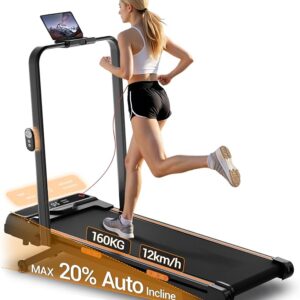 Lontek Tapis de course pliable 12 km/h inclinable — B0GVN4DC1J