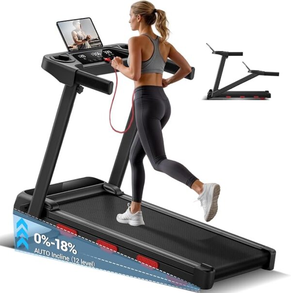 Lontek Tapis de marche pliable 12 km/h inclinable Lontek Tapis de marche pliable 12 km/h inclinable — B0H887Z2K4