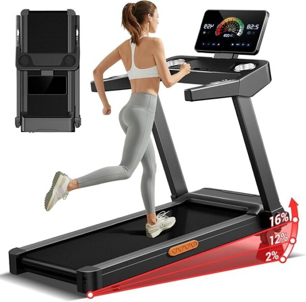 Lontek Tapis de course pliable 14 km/h inclinable Lontek Tapis de course pliable 14 km/h inclinable — B0H8MTVNCZ