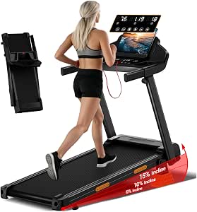 Lontek Tapis roulant pieghevole 12 km/h con inclinazione — B0G1M7139P