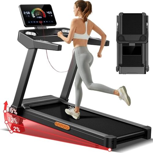 Lontek Tapis roulant pieghevole 14 km/h con inclinazione Lontek Tapis roulant pieghevole 14 km/h con inclinazione — B0GWHMJ66Z