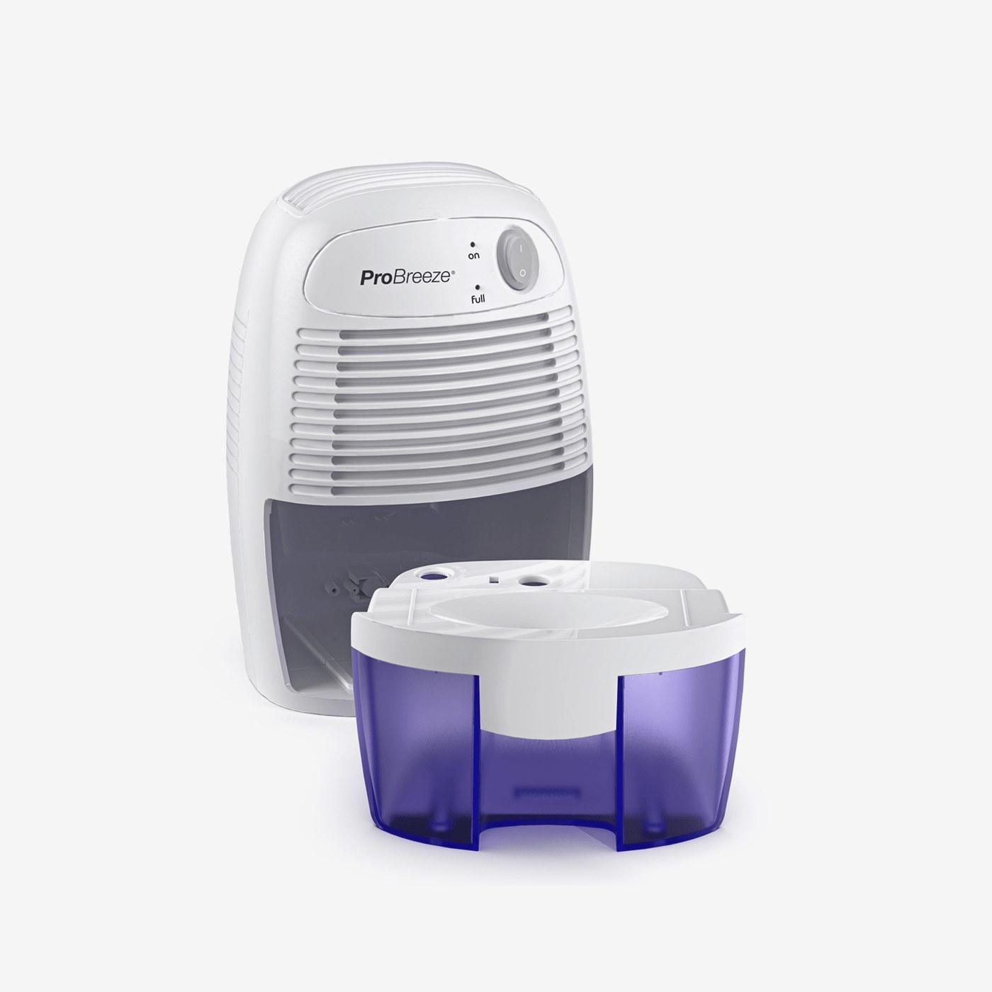 Luftentfeuchter Pro Breeze Mini 500 ml — Das Produkt aus verschiedenen Perspektiven