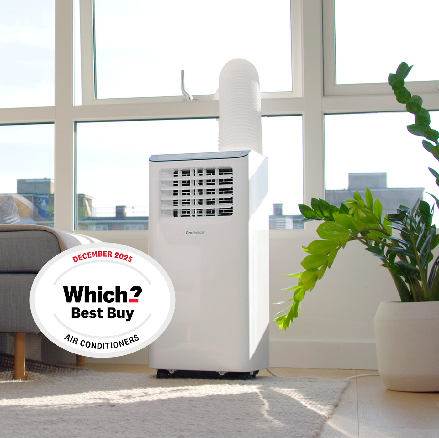 Climatiseur mobile Pro Breeze 9 000 BTU Wi-Fi — Retrouvez une pièce plus agréable quand il fait chaud