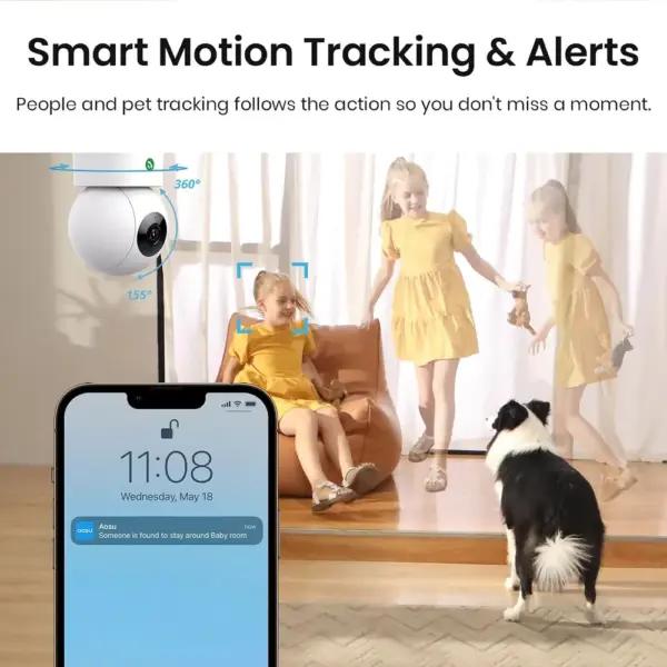 AOSU C2E - 2K indoor camera for baby and pet monitoring — 4 AOSU C2E - 2K indoor camera for baby and pet monitoring — 4