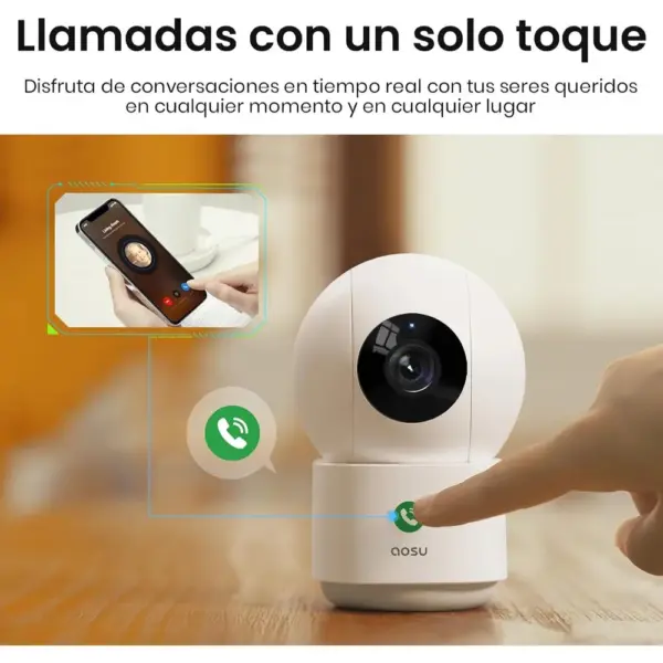 AOSU C2E - Cámara de interior 2K con giro 360° — 4 AOSU C2E - Cámara de interior 2K con giro 360° — 4