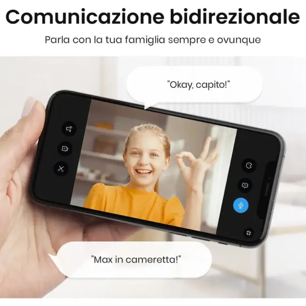 AOSU C2E - Telecamera Wi-Fi da interno 2K con rotazione 360° e chiamata One-Touch — 5 AOSU C2E - Telecamera Wi-Fi da interno 2K con rotazione 360° e chiamata One-Touch — 5