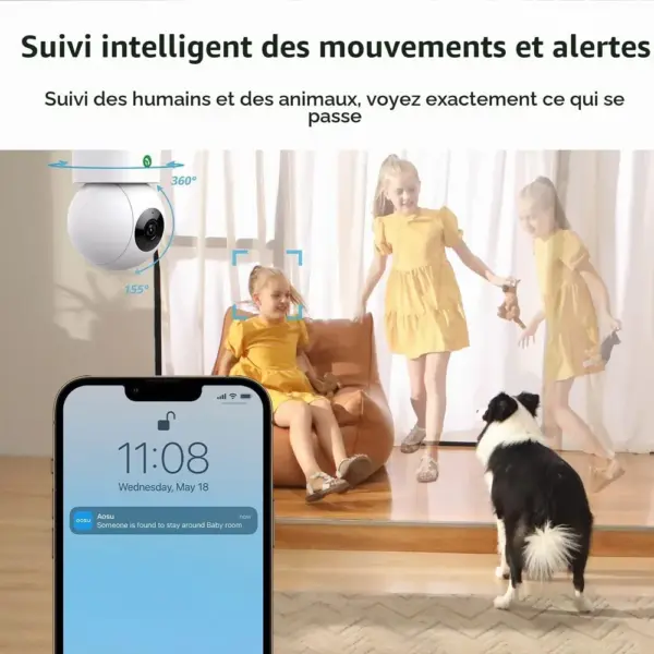 AOSU C2P - Caméra intérieure 4 MP pour bébé et animaux — 3 AOSU C2P - Caméra intérieure 4 MP pour bébé et animaux — 3