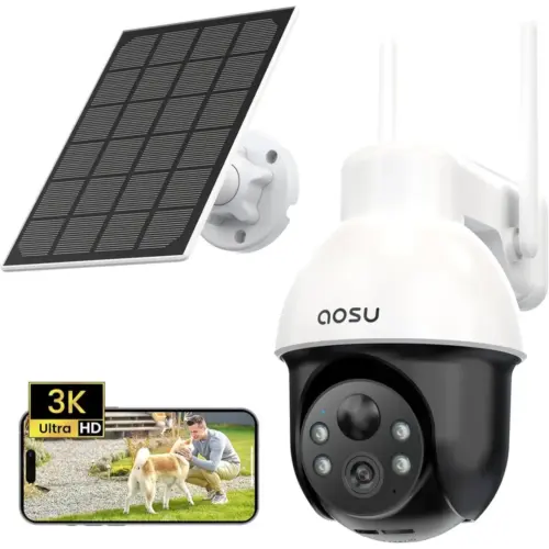 AOSU C9E - 3K solar outdoor security camera with 360° PTZ — 1 AOSU C9E - 3K solar outdoor security camera with 360° PTZ — 1