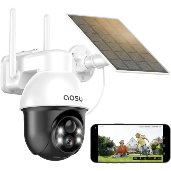 AOSU C9L - 2K solar outdoor security camera with 360° panorama — 1 AOSU C9L - 2K solar outdoor security camera with 360° panorama — 1
