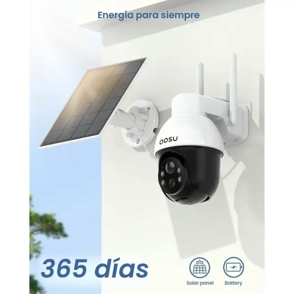 AOSU C9L - Cámara solar exterior 2K con giro 360° — 5 AOSU C9L - Cámara solar exterior 2K con giro 360° — 5