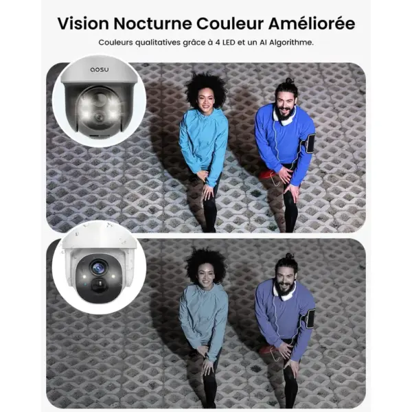 AOSU C9L - Caméra solaire 2K PTZ avec panneau 3 W — 3 AOSU C9L - Caméra solaire 2K PTZ avec panneau 3 W — 3